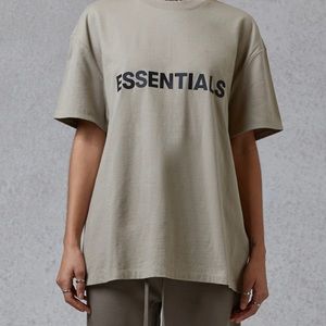 FEAR OF GOD OLIVE BOXY T SHIRT